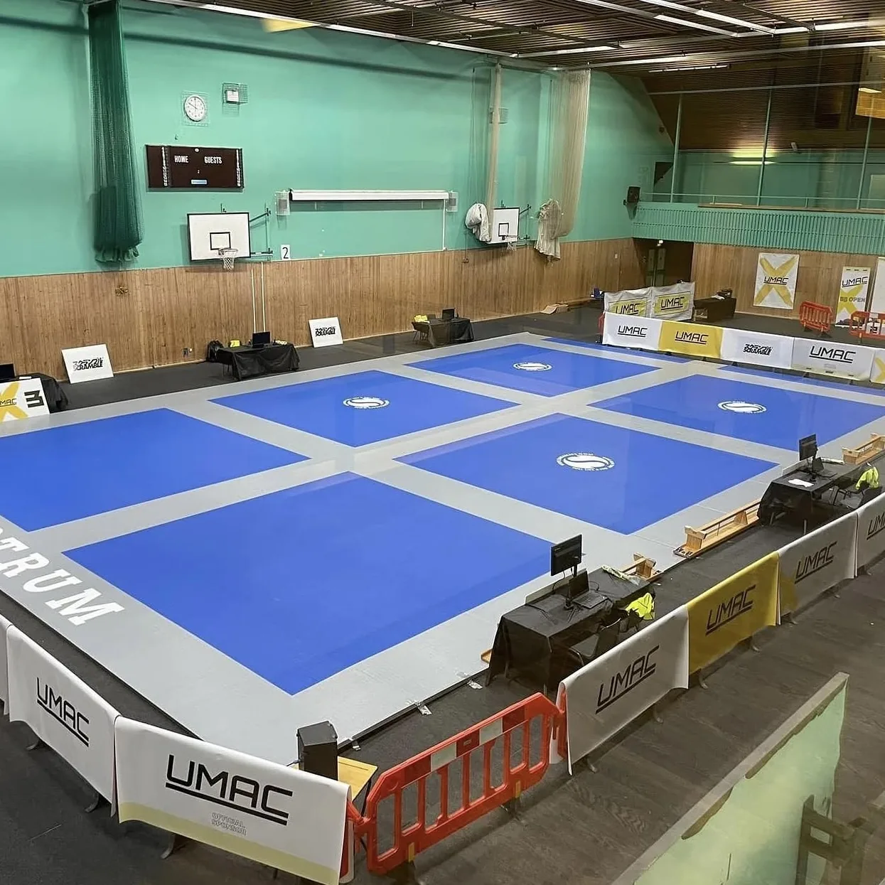 Event with 6 championship areas setup by Rostrum Events